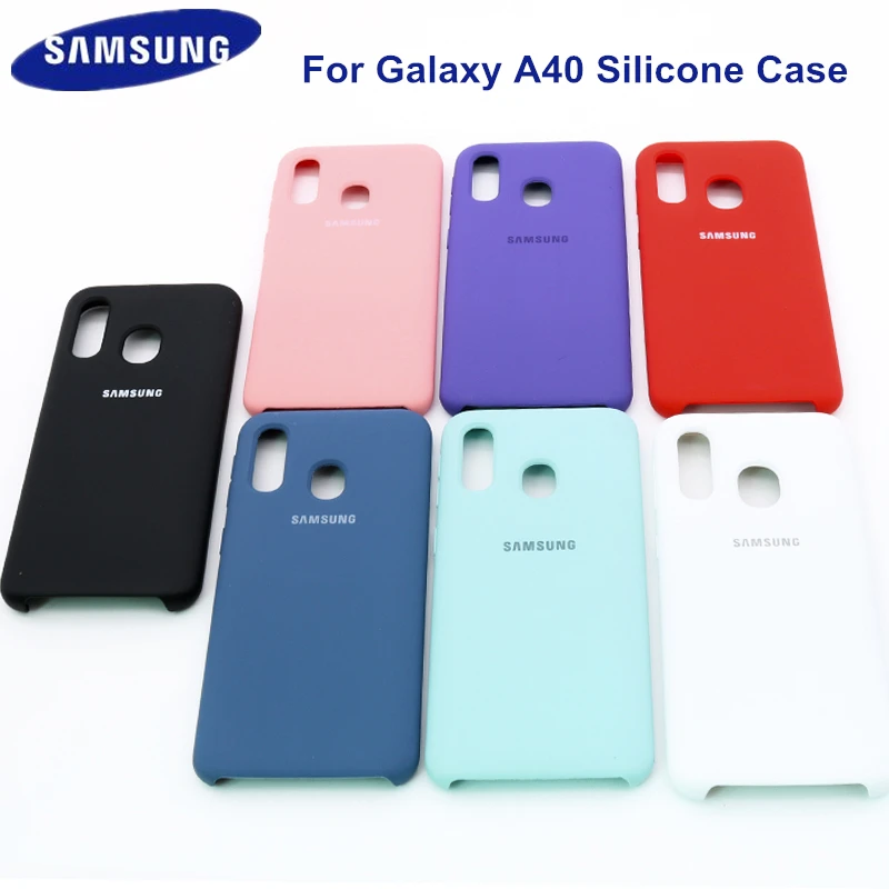 Силиконовый чехол для Samsung A40 шелковистый защитный с покрытием Soft-Touch Galaxy A405 A405F