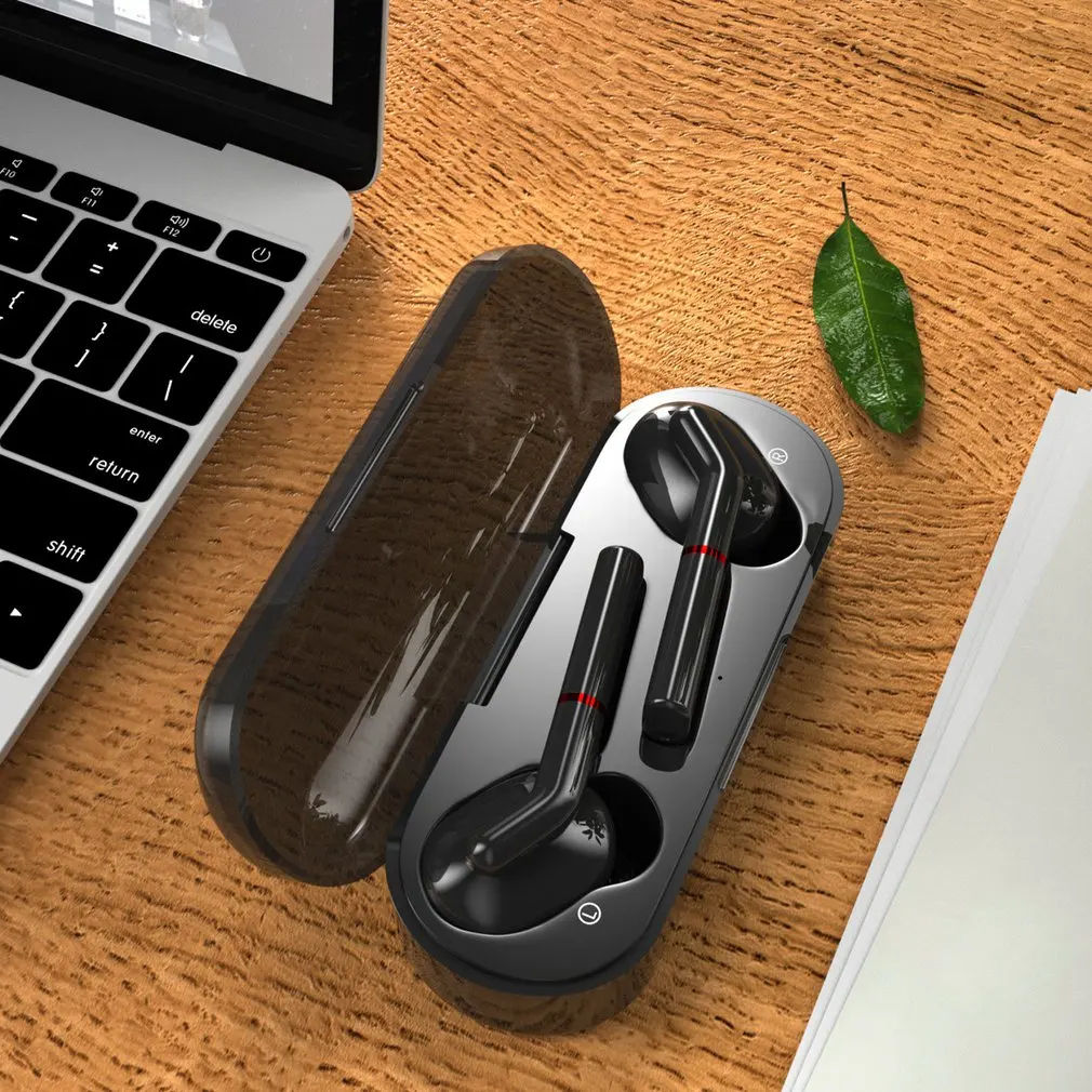 Bluetooth 5 0 Wireless Earphone TWS Binaural Sports Headset 3D Stereo Sound With Mic Handsfree Sports Earphone With Charging Box
