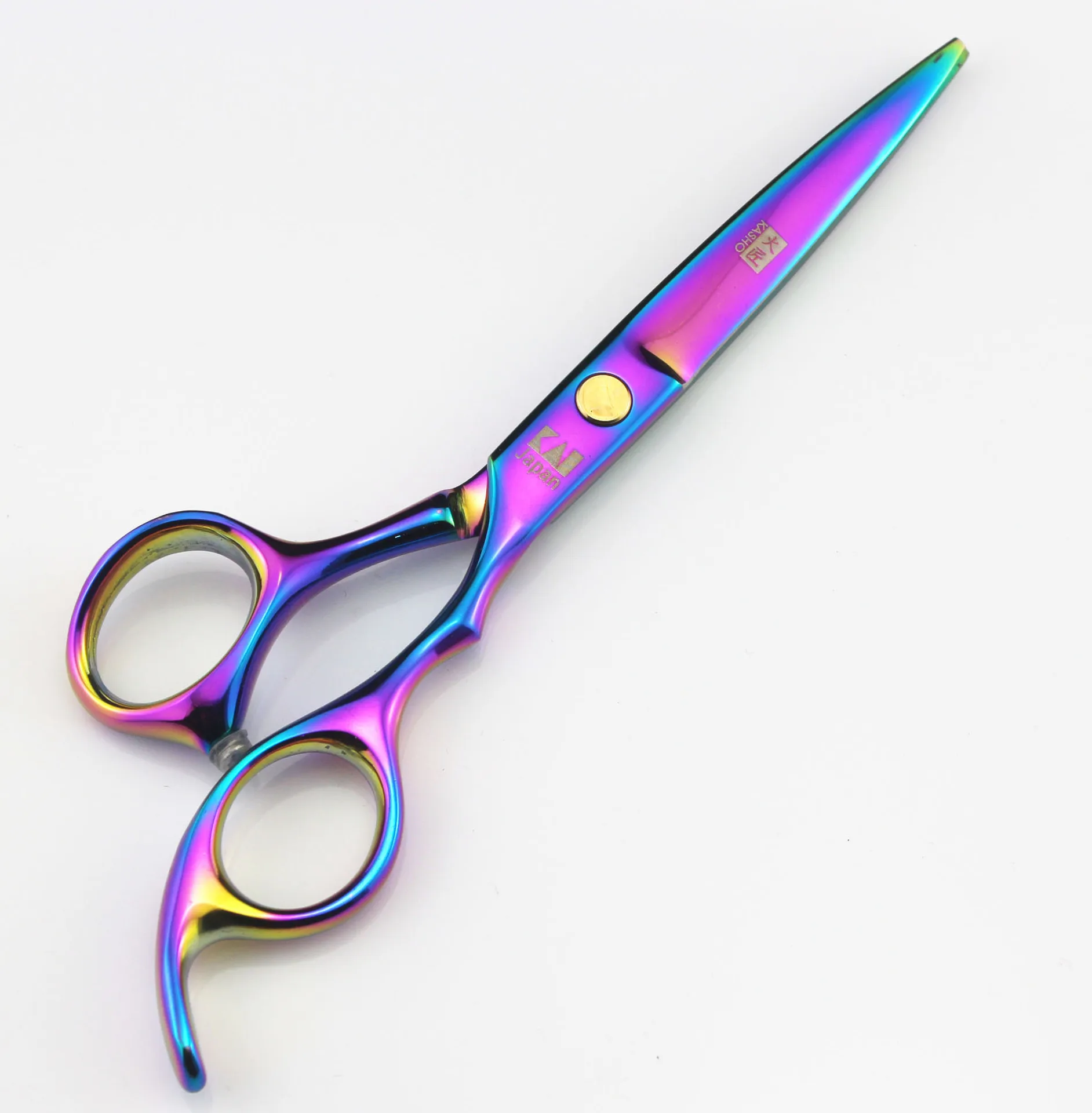 6.0-Inch Color Series Hairdressing Scissors Combination Manufacturers Direct Selling Customizable Logo Straight Snips Thinning S