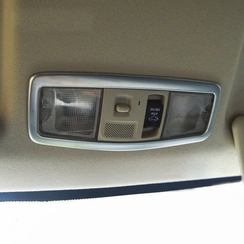 

ABS plastic Silver Car front reading Lampshade light lamp panel Cover Trim car styling For Mitsubishi Outlander 2013-2019