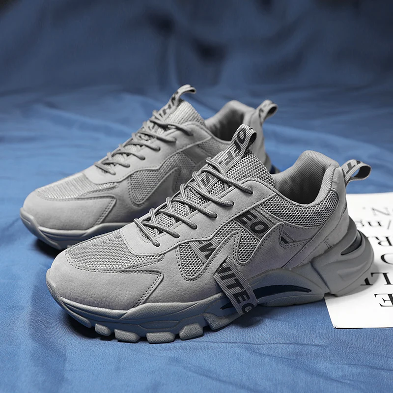 Cena 2019 męskie buty na co dzień oddychające grube dno sznurowane męskie tenisówki Off sport białe Fitness białe buty zapatos de hombre