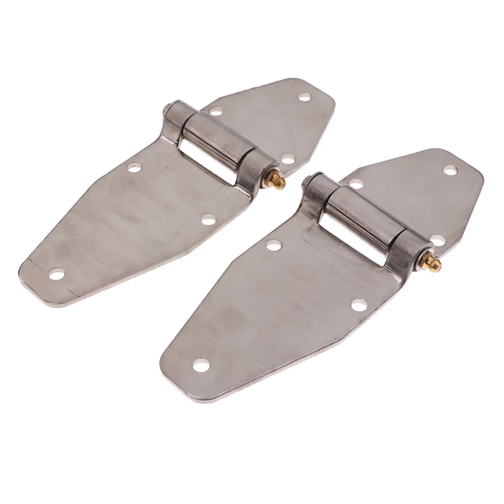 2 Pieces Stainless Steel Hinge Door Hinge Door Hinge For Car Truck Trailer, Approx. 190 X 80mm