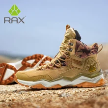 Rax Men Waterproof Hiking Shoes Outdoor Hunting Boots Mountain Trekking Shoes Leather Tactical Boots For women Hiking Shoes