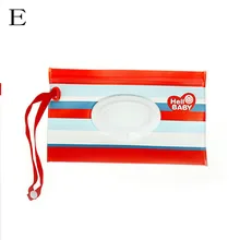 

Eco-friendly Wet Wipes Bag Clutch and Clean Wipes Carrying Case Clamshell Cosmetic Pouch Easy-carry Snap-strap Wipes Container