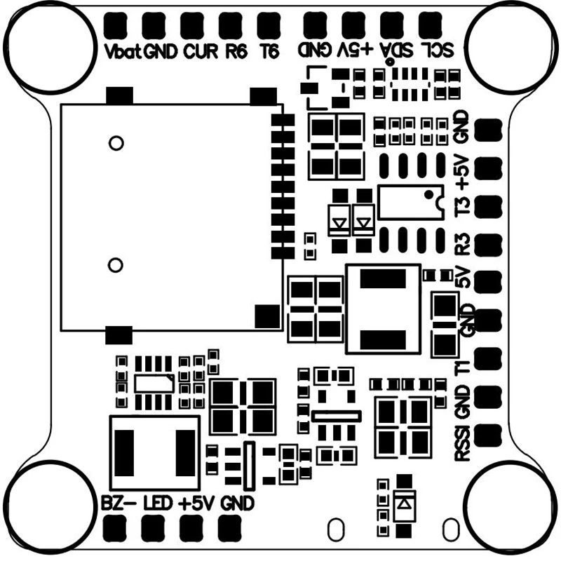 F4 Betaflight Контроллер полета FC OSD 3A 5 В/8 в Контроллер полета встроенный BEC Датчик тока F4 для RC мультикоптера