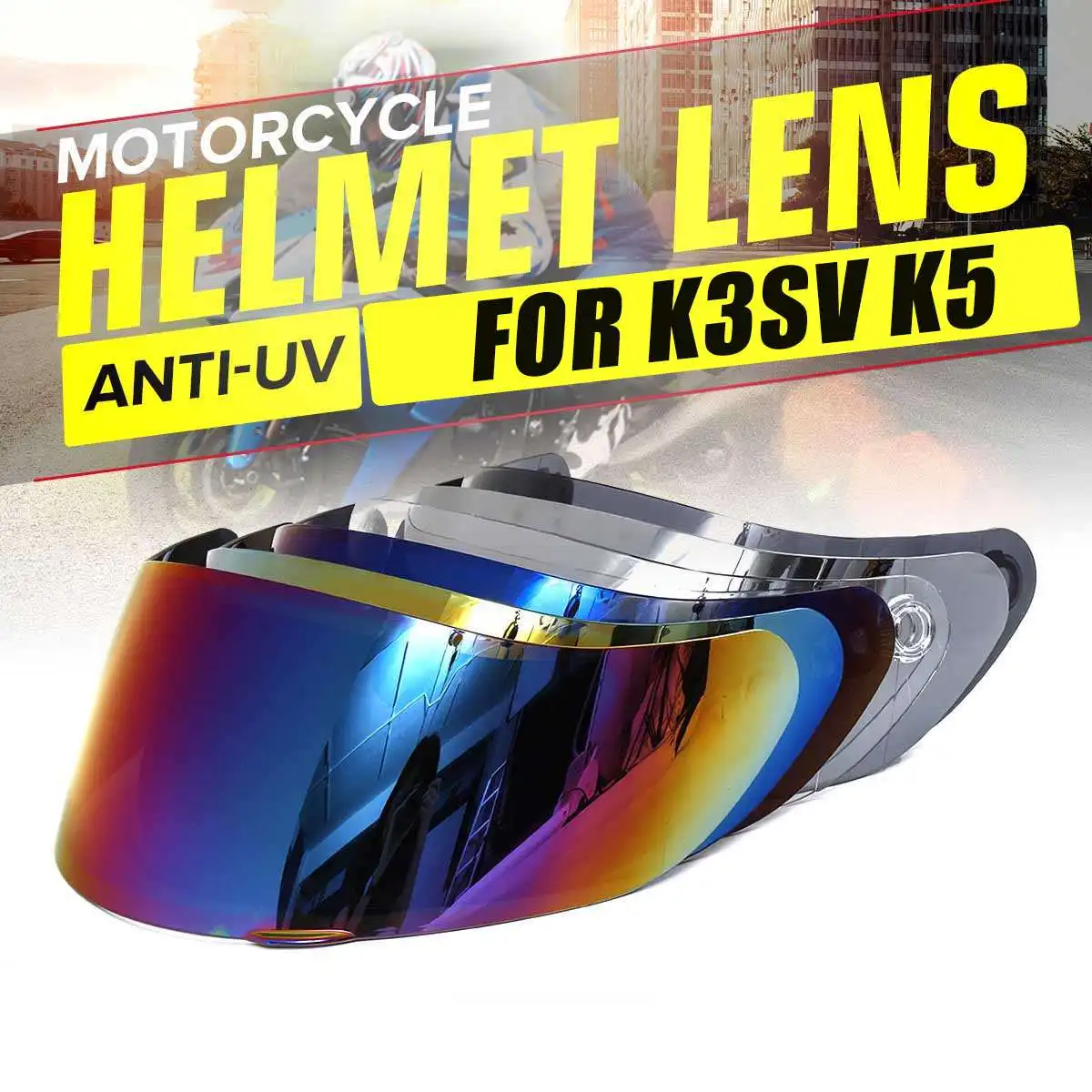 Motorcycle Wind Shield Helmet Lens Visor Full Face For AGV K3 SV K5 CG902 CGBDA Motorcycle Wind Shield Helmet Lens Visor Full Face For AGV K3 SV K5 CG902 CGBDA