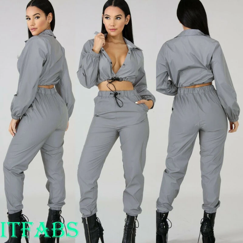 Reflective jumpsuit fashion Clearance