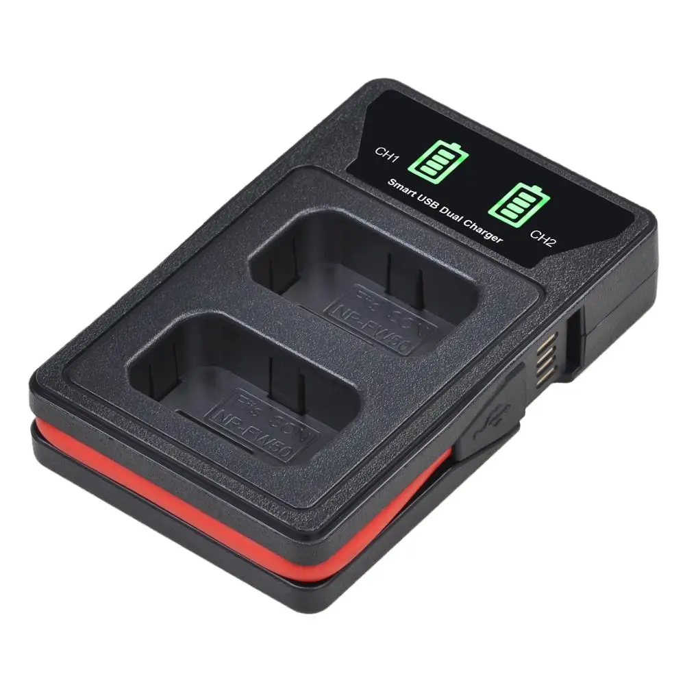 NP FW50 NPFW50 батарея + светодиодным дисплеем и двойным портом USB зарядное устройство