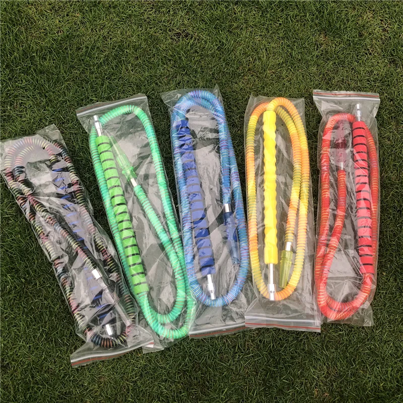 Length:185 CM Food Grade Silicone Shisha Hookah Hose Chicha Narguile Sheesha Accessories Hookah Pipes Water Smoking,Random 5