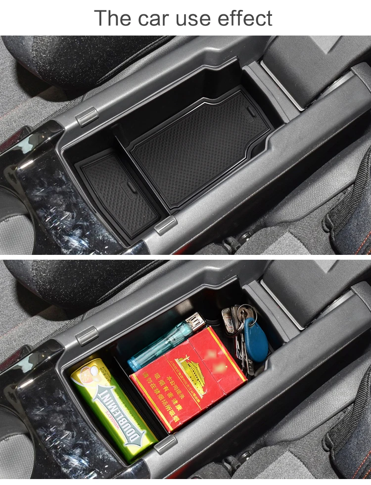 Fit For Peugeot 2008 2019 2020 2021 GT e2008 Armrest Box Storage Organizer Interior Accessories Center Console Tray