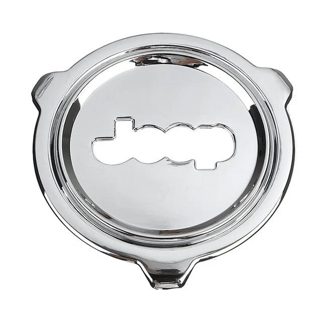 MOPAI карбоновые волокна для Jeep JL Автомобильный руль декоративная крышка аксессуары для Jeep Wrangler Sahara Rubicon - Название цвета: A silver