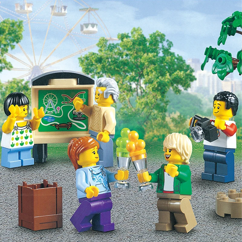 Дешево Creator Expert горки Technic набор Buidling блоки кирпичи с мотором совместимые legoingLYs 10261 15039 подарок на день рождения развивающие игрушки