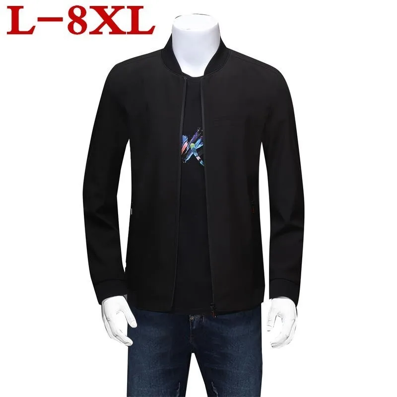 Размера плюс 8XL 7XL 6XL Сезон весна-осень Новая модная свободная посадка молодых
