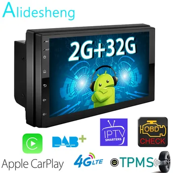 

stand by OBD carplay 4gsim dab TPMS Android 8.1 2 Din Car radio Multimedia Video Player Universal auto Stereo GPS MAP For Nissan