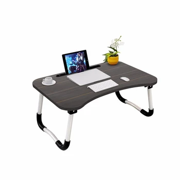 

Breakfast Serving Bed Trays Adjustable Foldable with Flip Top and Legs Computer Desk Stand Folding Laptop Table Notebook Desk