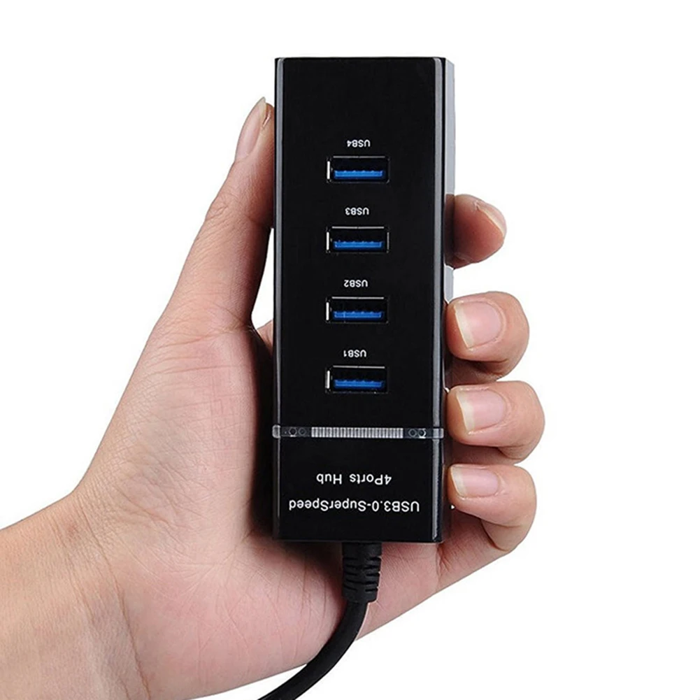 Горячая Распродажа usb концентратор портативный USB 3,0 Супер скорость 4 порта концентратор синхронизации данных адаптер для компьютера ноутбука