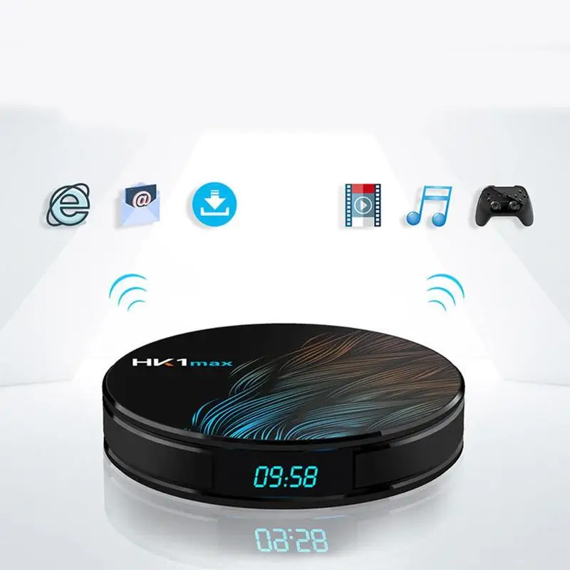 HK1 MAX Мини Android 9,0 Smart tv Box RK3328 2G+ 16G плеер WiFi телеприставка/4G+ 32G/4G+ 64G 4K Беспроводная сетевая коробка 3D Dual Medi G4T0