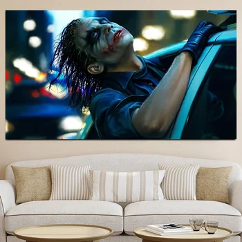 

joker movie poster wall art canvas painting decoracion hogar moderno quadro cuadros maison home movie paintings decor modern