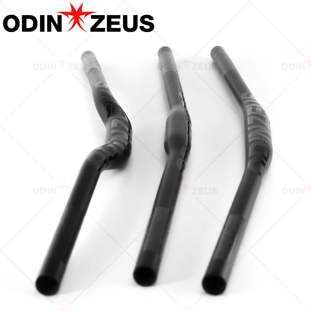 

ODINZEUS Matte Black Full Carbon Fiber Mountain Bike Flat /Rise/9 Degree Carbon Bike Handlebar MTB Bicycle Parts 700/720/740mm