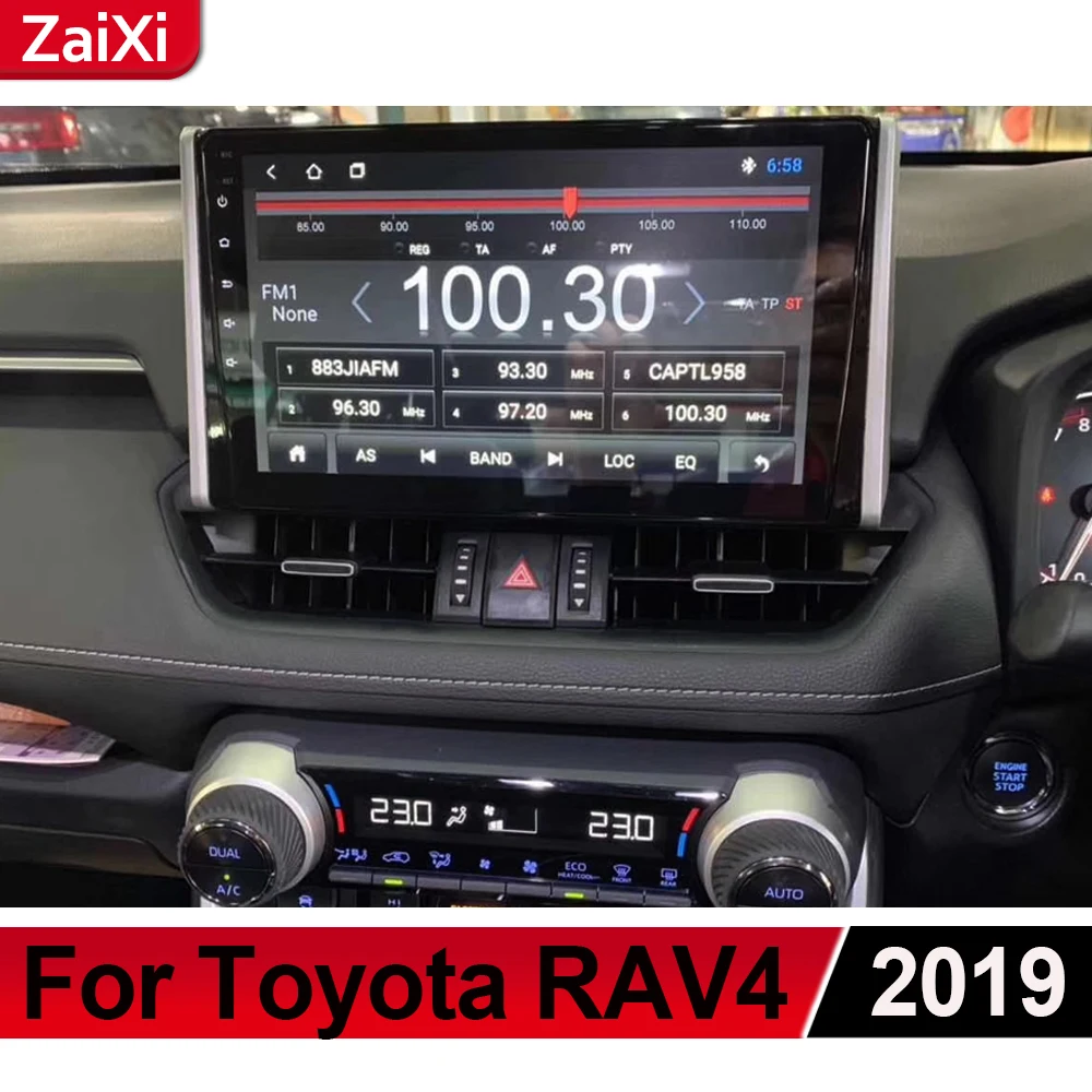 

ZaiXi For Toyota RAV4 2018 2019 Android Car Multimedia GPS Audio Radio Stereo Original Style Navigation NAVI BT WIFI HD Screen
