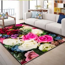 Украшение для пола, самоклеящийся модный прикроватный коврик для гостиной, спальни