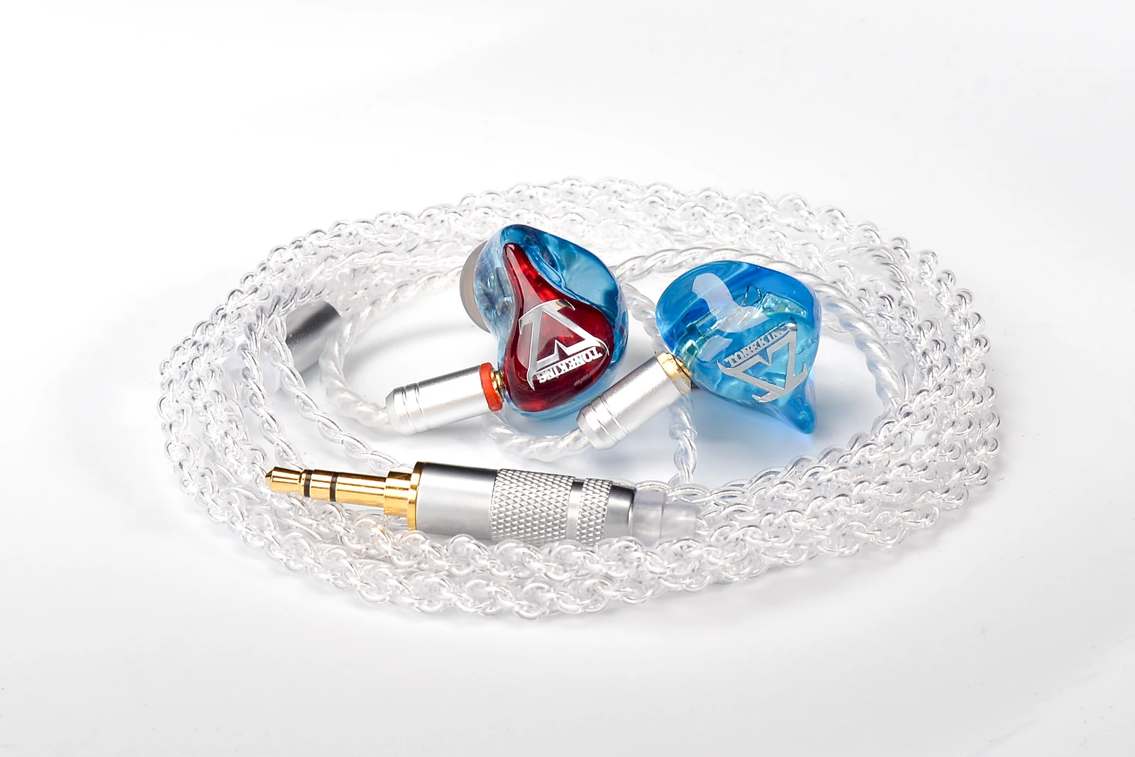 TONEKING T4 в ухо наушник 4 уравновешенного якоря 4BA Hi-Fi монитор DJ Studio стерео наушники W/MMCX 8-ядерный посеребренный кабель