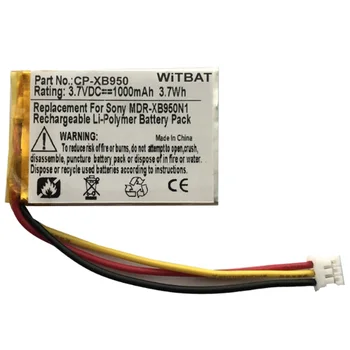 

Battery for Sony MDR-XB950N1,SRS-WS1,WH-CH700N Headset New Li-Po Rechargeable Replacement 3.7V 1000mAh US633446E,LIS1553(SY6)