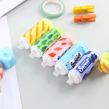 

Cute Candy Correction Tape 3m Creative Kawaii Shape Multifunctional Mini Corrector Tools Student Office Stationery School