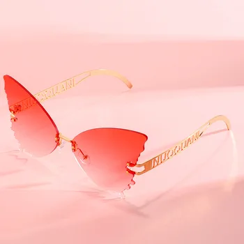 

2020 fashion new butterfly sunglasses personality big frame funny sunglasses trend ladies sunglasses brand designer UV400