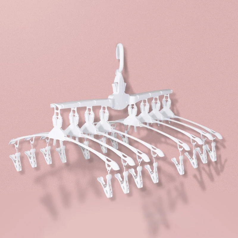 

New Multifunction Plastic Clothes Hanger Magic Multi-layer Folding Household Drying Rack Organizer Space Saving Storage Hanger