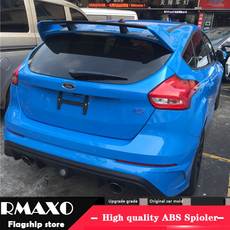 Спойлер для Ford Focus 2012 2014 hatch back RS высокое качество абс материал заднее крыло