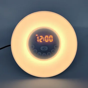 

Digital Alarm Clock Touch Control Multi-function wake-up light with radio LED display 6 Color