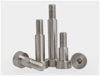 

4pcs M4 thread 4mm smooth bar diameter shoulder screws Allen bolts hex socket cap head screw contour limit bolt