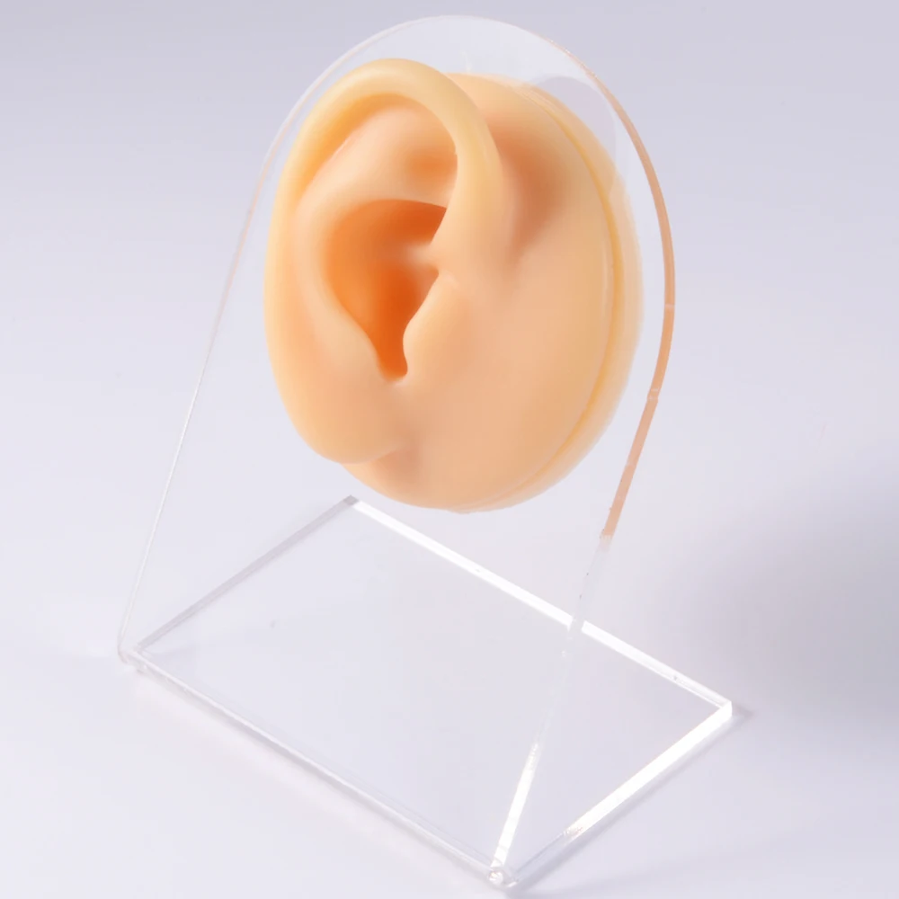 Silicone Ear Model Use for Tattoo Puncture Practice Display Jewelry Tool Body Pi