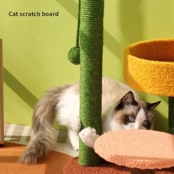 cactus style sisal cat scratching post 3