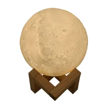 

Rechargeable 3D Print Moon Lamp Touch Control Brightness Usb Charging Lights Led Night Light Home Decoration Moon Lamp