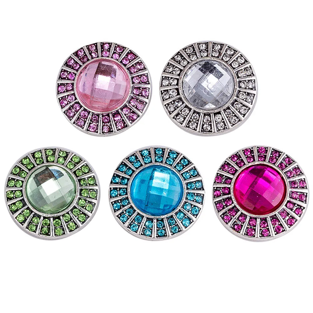 20 шт кнопки 18 мм хрустальные металлические защелки для защелки браслетов подходят к имбирным защелкам ювелирные изделия хрустальные защелки