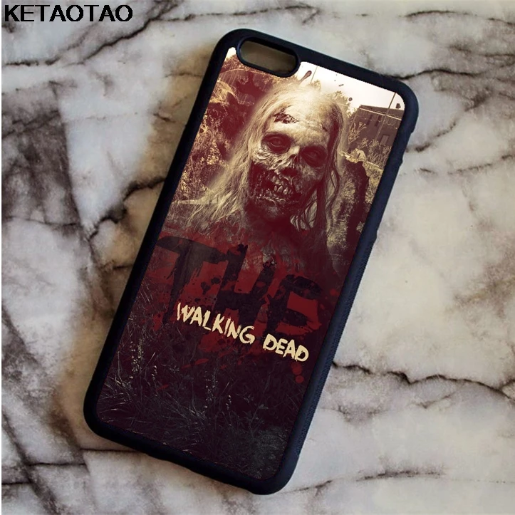 Чехол KETAOTAO The Walking Dead Zombie Rick Daryl для samsung galaxy S4 S5 S6 S7 S8 S9 S10 edge Note из мягкого ТПУ резины и силикона - Цвет: Розовый
