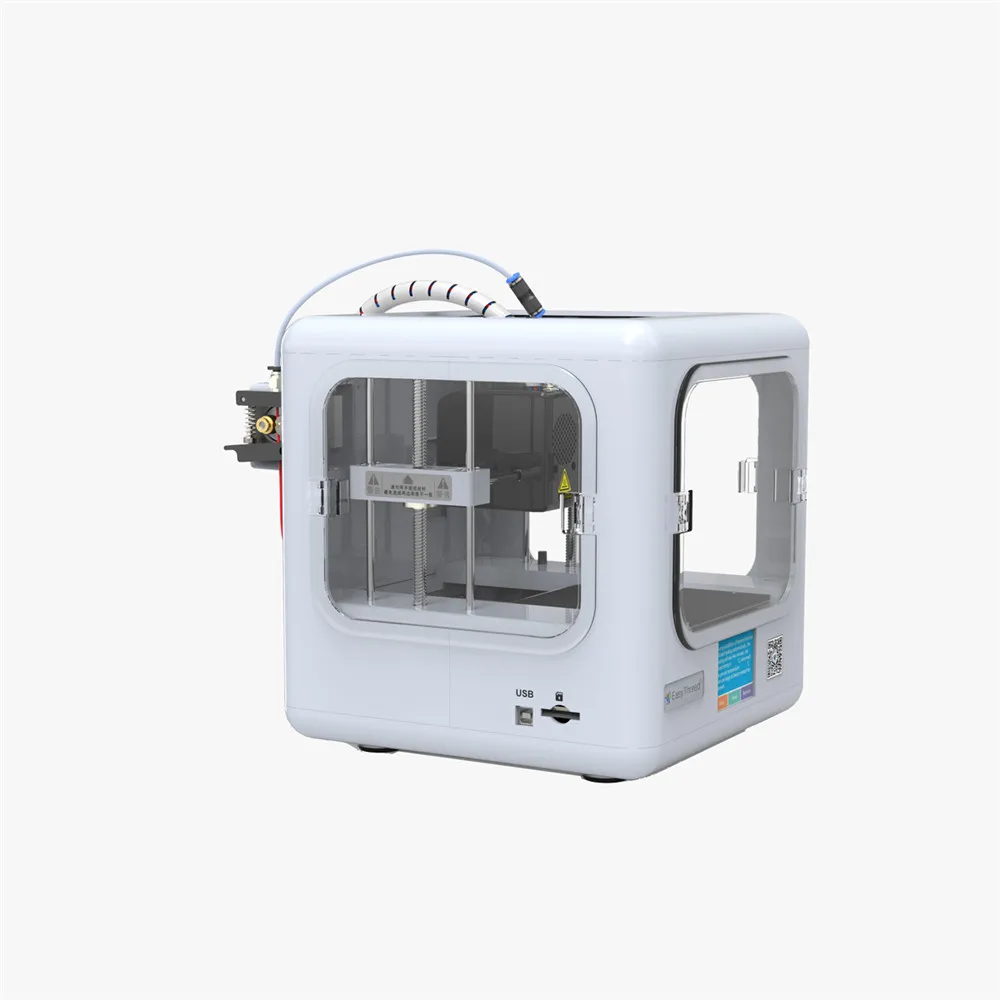 Easythreed ET-4000+ обновленная версия настольного мини 3D-принтера FDM 2,8-дюймовый ЖК-Функция касания экрана 120*120*120 мм размер печати - Цвет: Белый