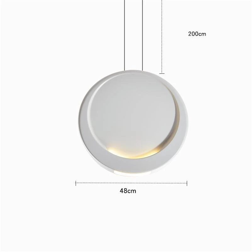 Light grey XL Пост-Современный дизайнерский подвесной светильник для гостиной, скандинавский внутренний декор, простые подвесные лампы для столовой, ресторана, бара, подвесной светильник - Цвет корпуса: Light grey XL