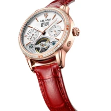 Oryginalne zegarki damskie marki mechaniczne zegarki automatyczne 2021 nowy biznes luksusowe damskie zegarki tanie tanio AILANG 3Bar CN (pochodzenie) Sprzączka STOP Moda casual Mechaniczna nakręcana wskazówka Samoczynny naciąg ROUND 16mm
