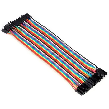 

Female to Female Cable Line Spacing Pin Headers 30cm with Color Jumper Wire Cable Breadboard Pin Headers for Arduino