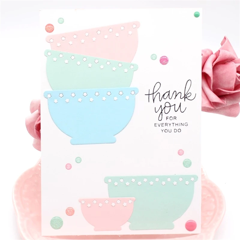 

KSCRAFT Bowl Metal Cutting Dies Stencils for DIY Scrapbooking/photo album Decorative Embossing DIY Cards