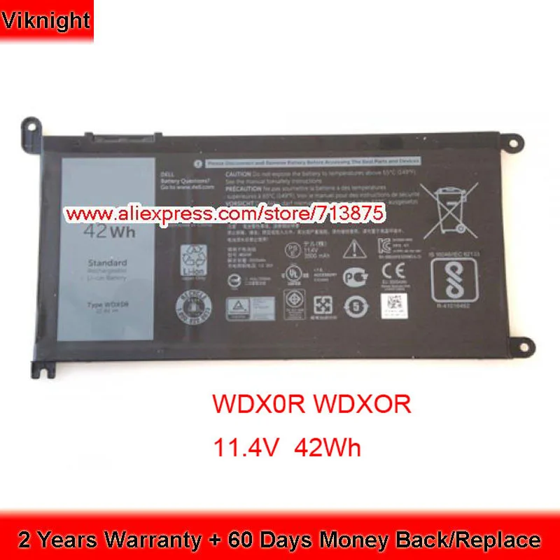 Original 11 4v 42wh T2jx4 Wdxor Wdx0r Battery For Dell Inspiron 13 5378 7368 13 5368 15 5567 5538 5568 7560 14 7000 7472 Laptop Batteries Aliexpress
