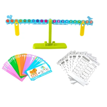 

Kids Plastic Math Toy Gift Children Numbers Balance Scale Toy for Baby Kids Early Math Education