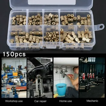 

150pcs/Set M3 Brass Threaded Heat Insert Plastic 3D Printing Metal Nut Supplies