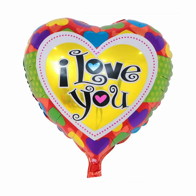 16 10 шт., 18 дюймов, воздушные шары с надписью I Love You Heart, надувные гелиевые шары из фольги, украшения для свадьбы, дня рождения, вечеринки, товары для Дня Святого Валентина - Цвет: 16