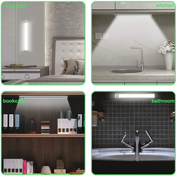 70 LED PIR Motion Sensor Under Cabinet Light 9