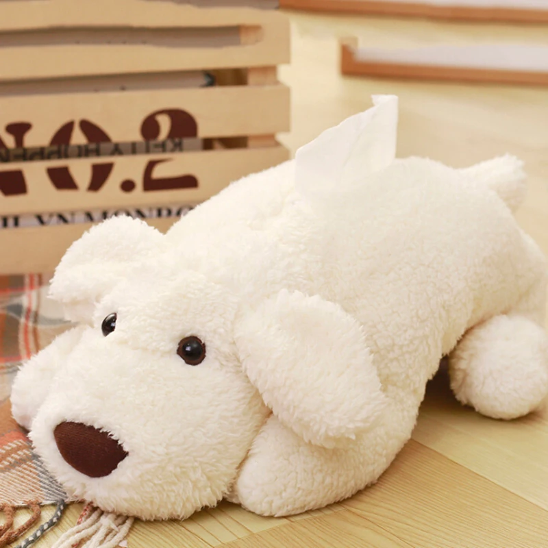 

Tissue Box Cute Cartoon Dog Shaped Tissue Box Home Decoration Paper Holder Case Storage Bag Container For Home Children's Room