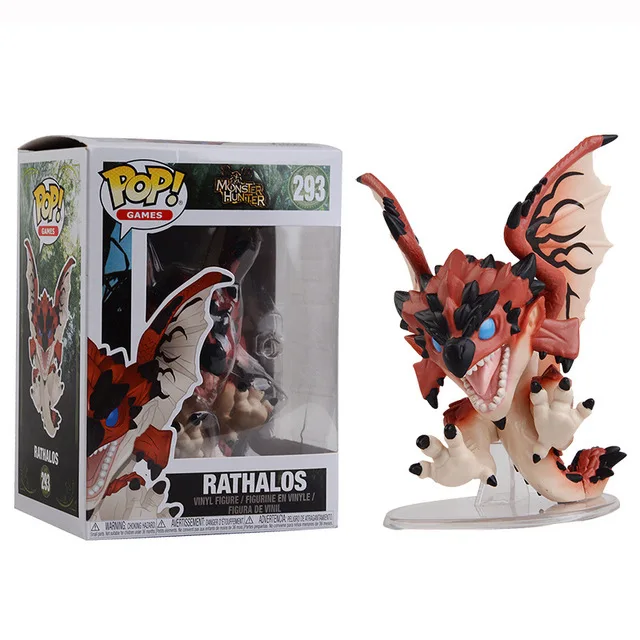 Экшн фигурка из ПВХ Funko POP Monster Hunter RATHALOS 293 # ZINOGRE 294 Q Edition|Игровые фигурки и